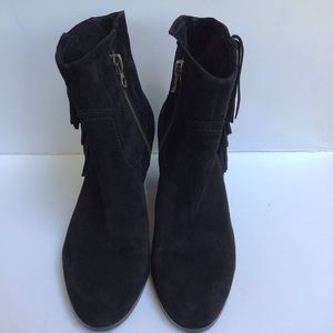 Sam Edelman Shoes - Sam Edelman Black Suede Fringe Booties Sam Edelman Shoes - Sam Edelman Black Suede Fringe Booties